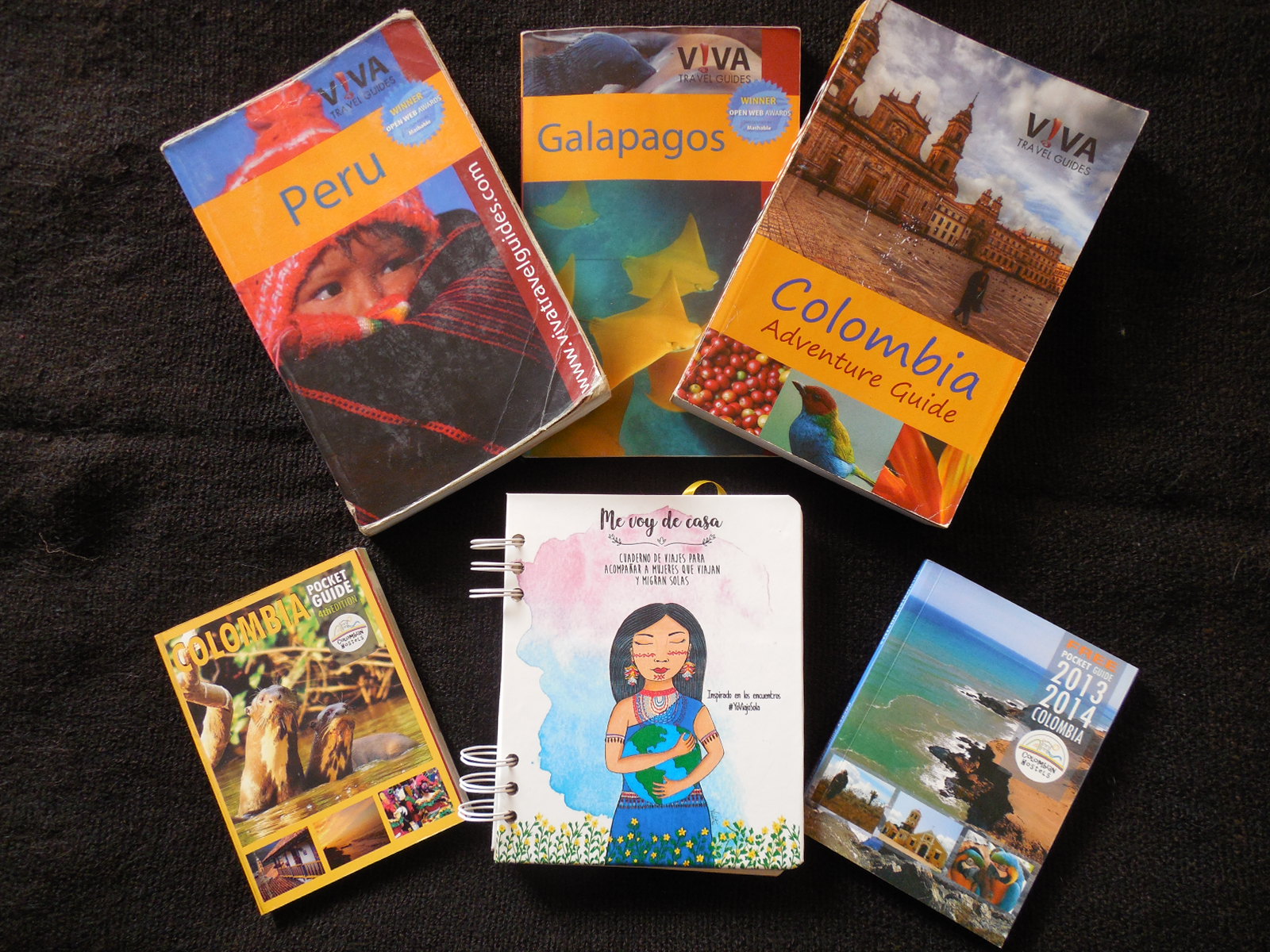 Guidebooks, Colombia, Peru, Galapagos, Chile, Ecuador